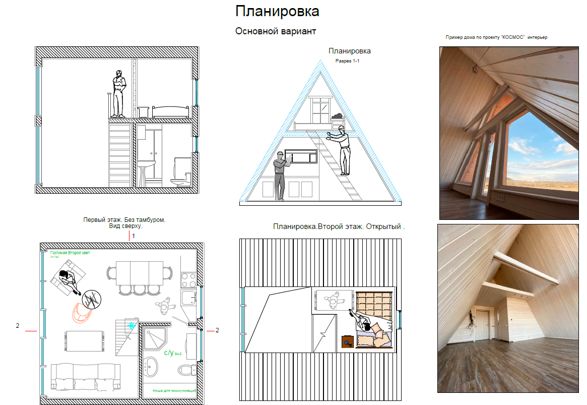 A-frame проект дома 