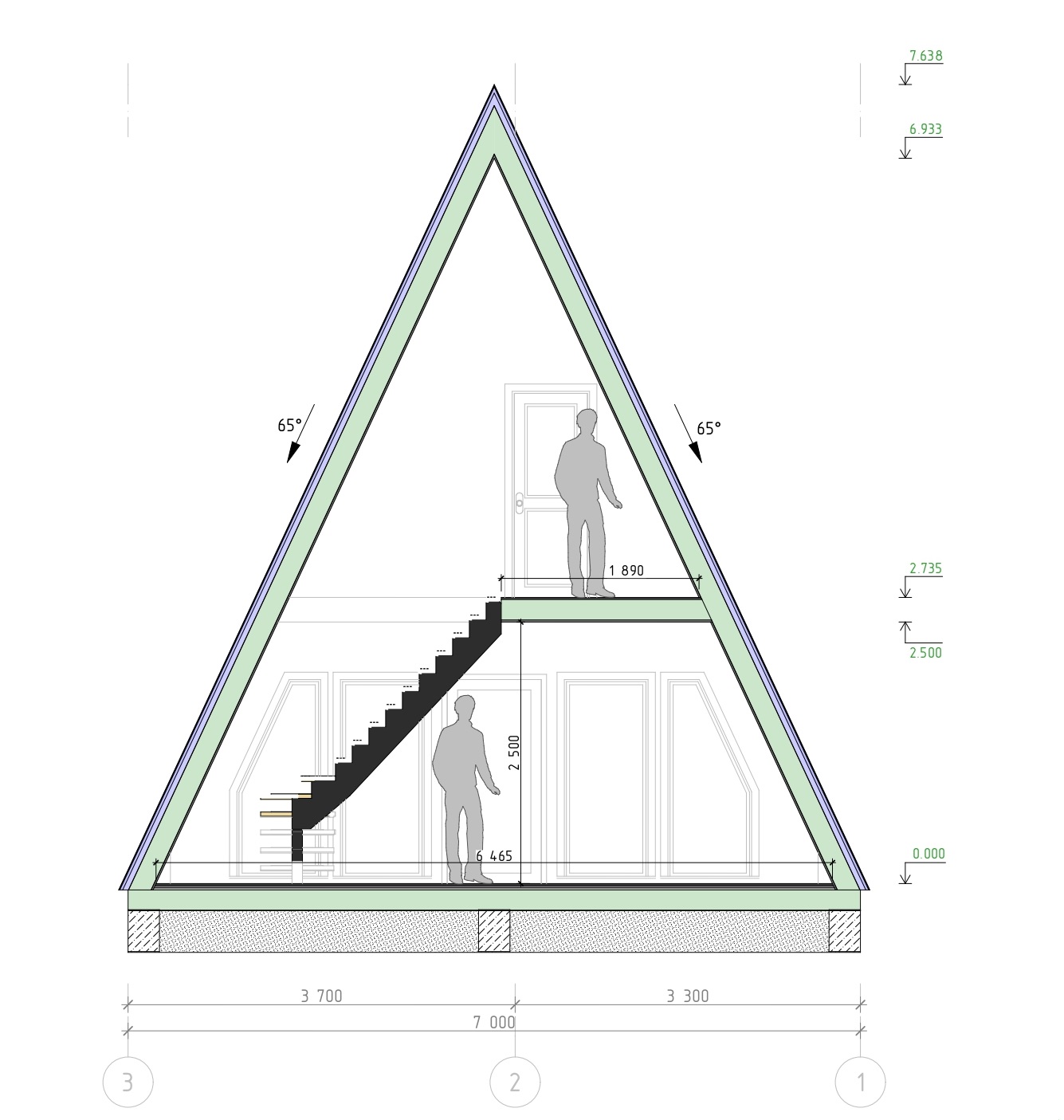 A-frame 94м2 - Строительство каркасных домов в Омске